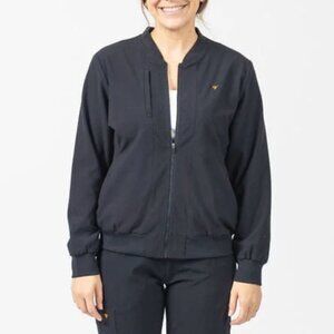 Poppy The Palomar Black Scrub Jacket Sz L